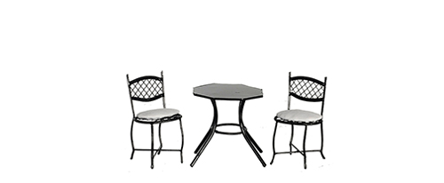 Table Set, 3 pc., Black